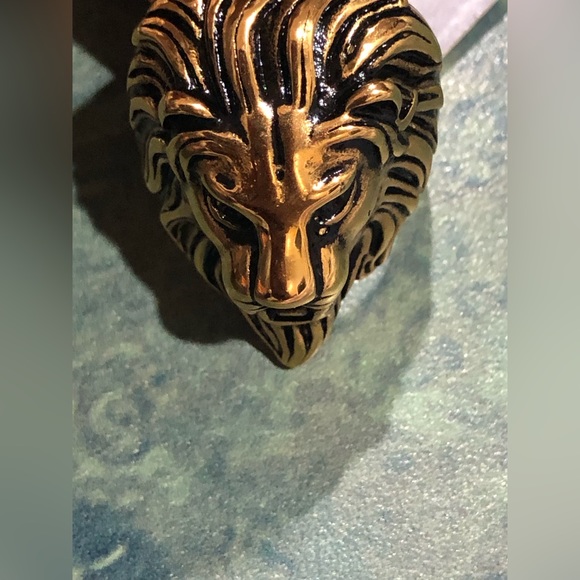 Lion head men’s ring size 10 new - Picture 8 of 16